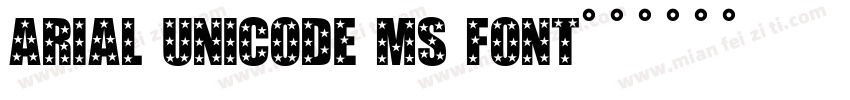 Arial Unicode MS font字体转换